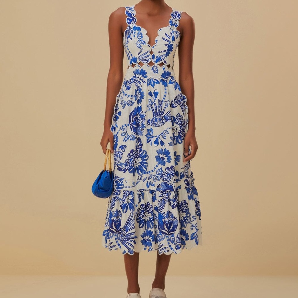 Farm Rio midi dress NTW